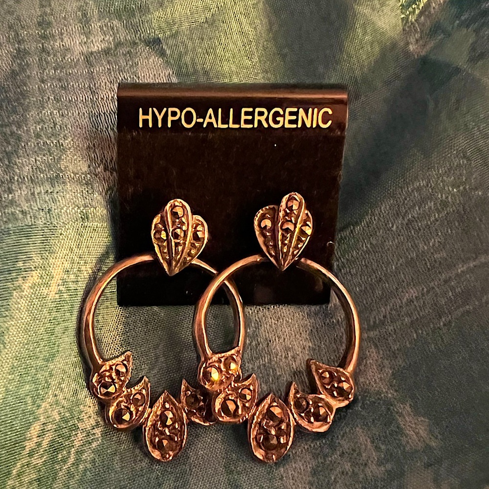 Genuine Marcasite Earrings
